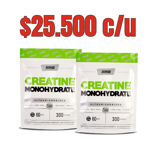 Producto - COMBO STAR NUTRITION - x2 CREATINA 300 GRS.