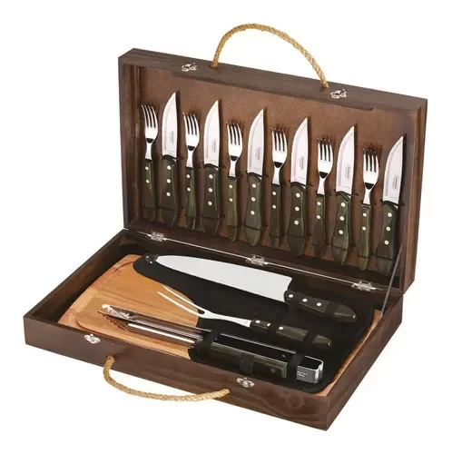 Producto - POLYWOOD JGO P/ASADO 17PZ TRAMONTINA