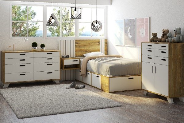 Producto - Comoda Nordic de 8 cajones