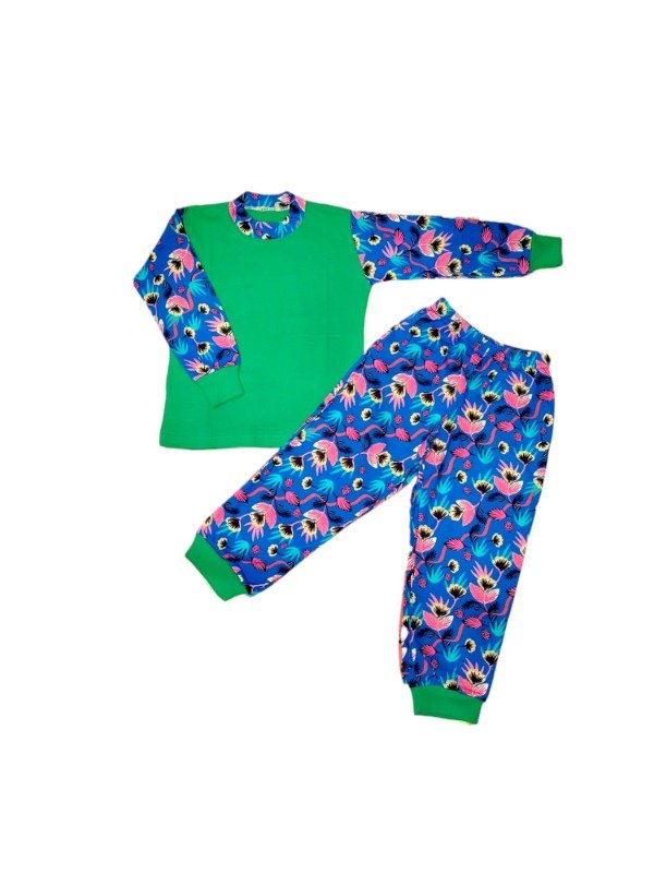Producto - Pijama Yaimba Flor azul