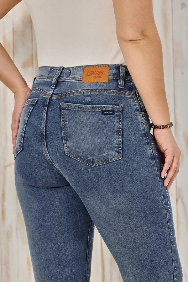 Producto - Jean CHUPIN CENITHO brillos negro y stone - elastizado - 4