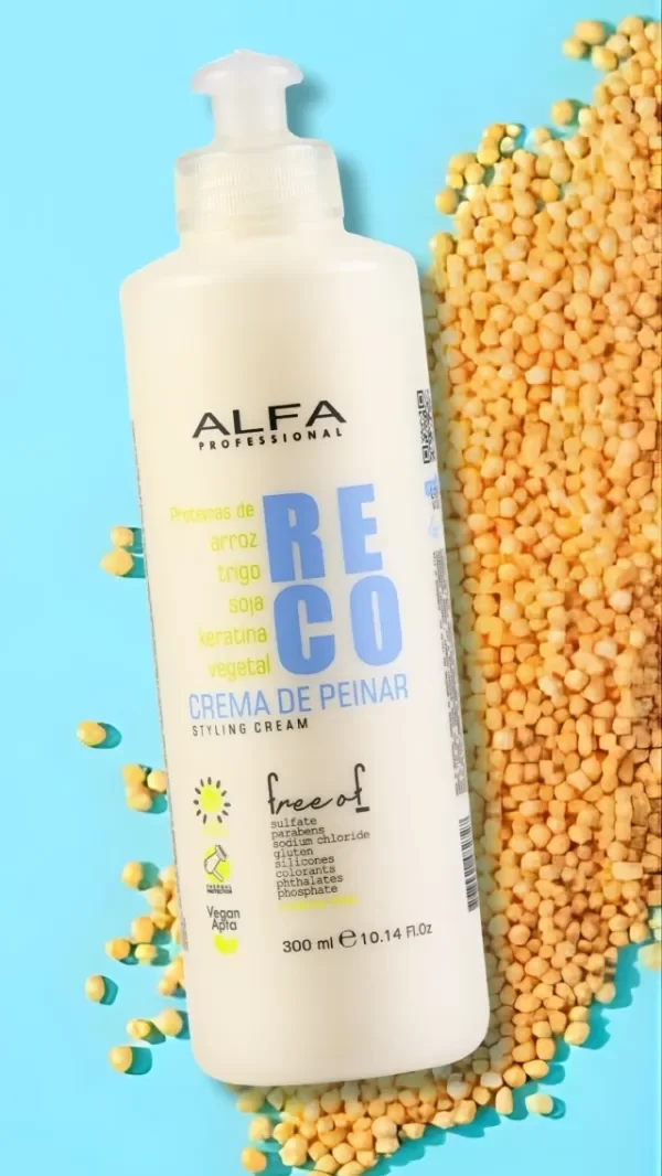 Producto - ALFA CREMA DE PEINAR RECONSTRUCTIVA X 300ML Apta CGM - 1