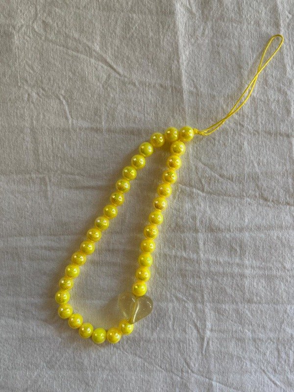 Producto - Straps para colgar corazon amarrillo