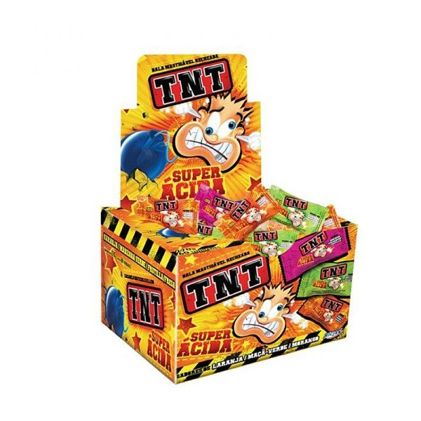 Producto - Caramelo ácido relleno fizz tnt 60 unid