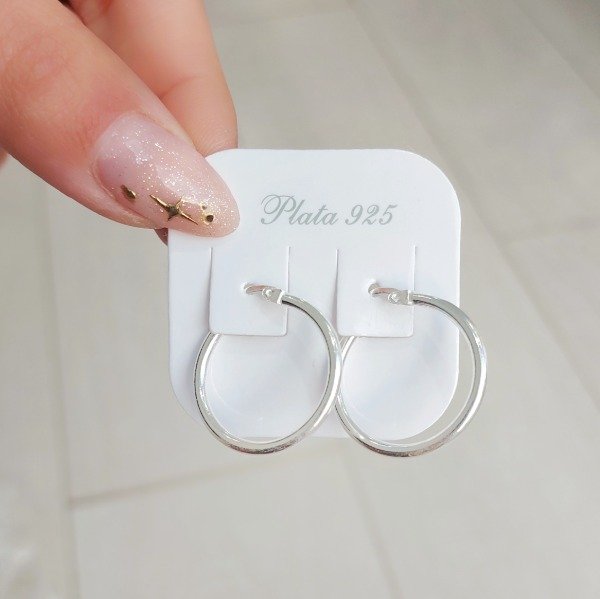 Producto - Aros argolla tipo infladas tubo
