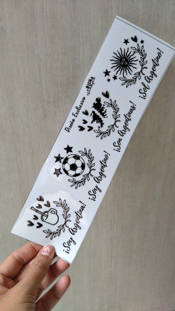 Producto - UV Tiras 8x28cm Argentina #5 Diseño exclusivo by #Loka Estampa