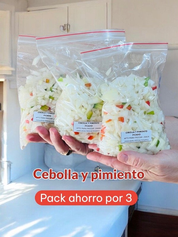 Producto - PACK POR 3  Cebolla y pimiento picado