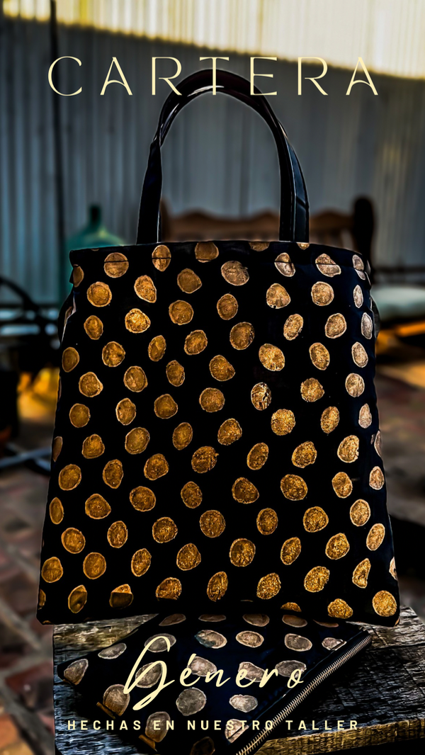Producto - Cartera Pintas Dorados - 1