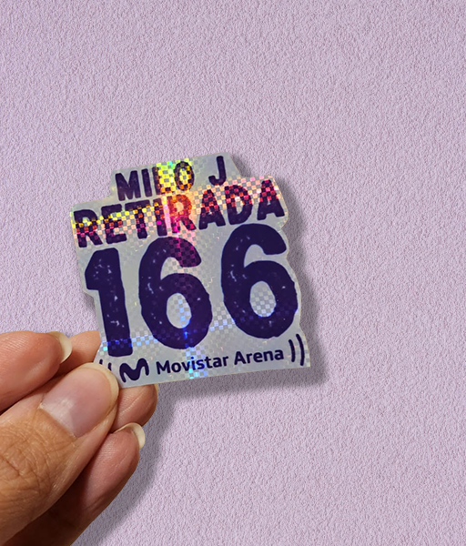 Producto - STICKER HOLOGRÁFICO - MILO J - RETIRADA 166