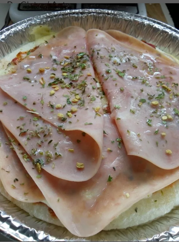 Producto - Pizza Individual Muzzarella JAMÓN, LISTA PARA COMER