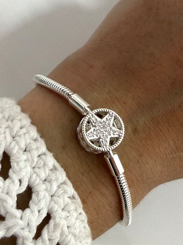 Producto - PB1276 Pulsera Pandora cierre estrella con micropave