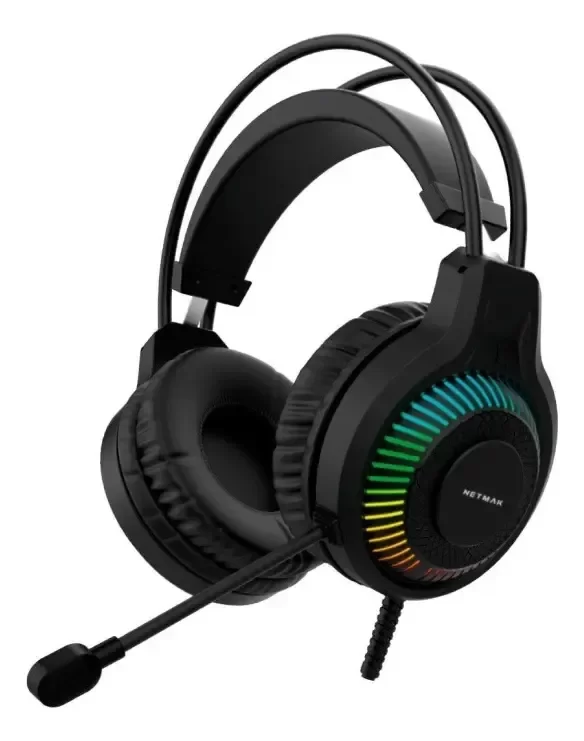 Producto - Auricular GAMER con microfono NETMAK RGB NM-N18 - 0