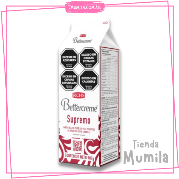 Producto - Crema Richs Supremo vainilla Bettercreme 907gr