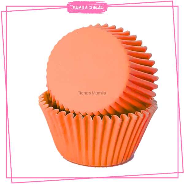 Producto - Pirotines naranja n10 x25unidades pirotin cupcake