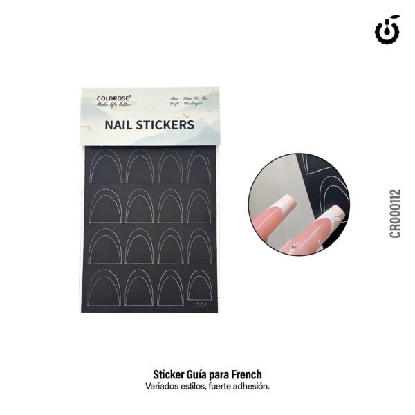 Producto - Stickers de unas para francesita COLDROSE