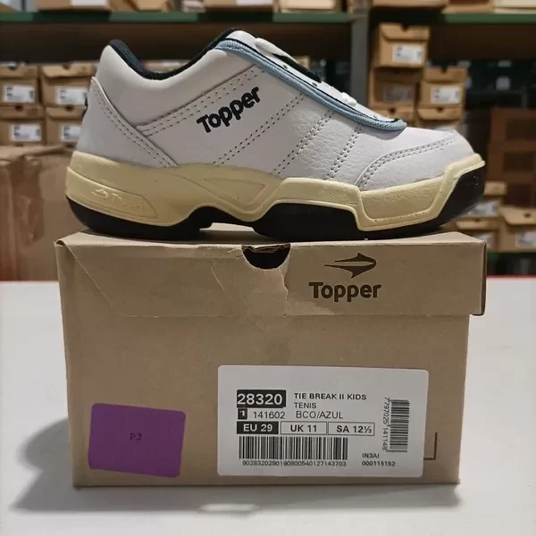 Producto - Zapatillas Topper Tie Break kids Blanco/azul