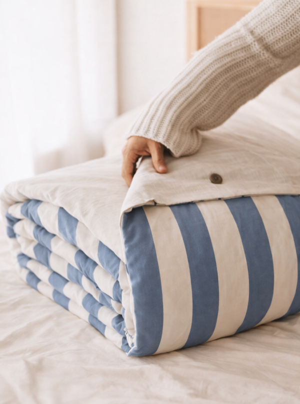 Producto - Cubre edredón Balta rayas Azul
