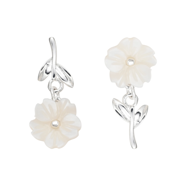 Producto - Aros Florcita Nacar (AB-614)