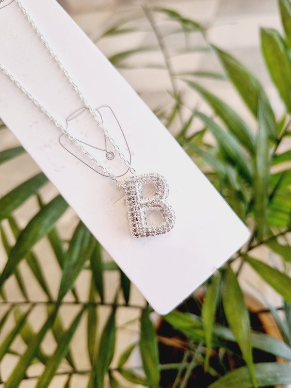 Producto - Collar Inicial Chunky Cubic B