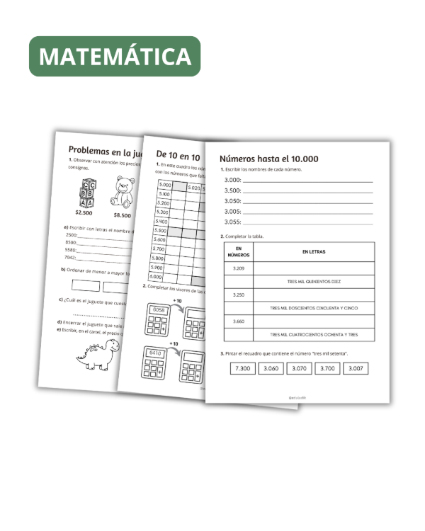 Producto - Números hasta el 10000