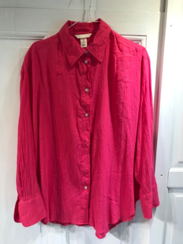 Producto - Camisa HyM rosa bambula- Talle S- PRECIO: 32x