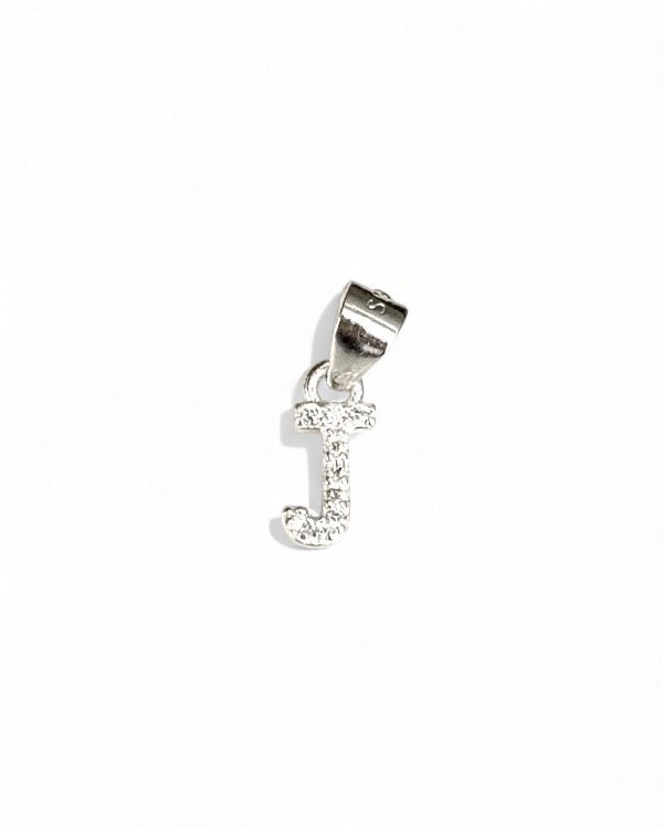 Producto - DIJE "J" SHINY PLATA 925