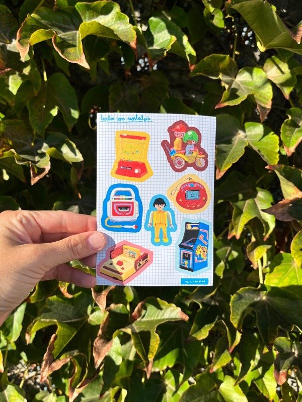 Producto - Plancha Stickers Juguetes