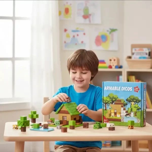 Producto - Juego de Bloques Cubos Magnéticos o Imantados Minecraft x 100 - 2