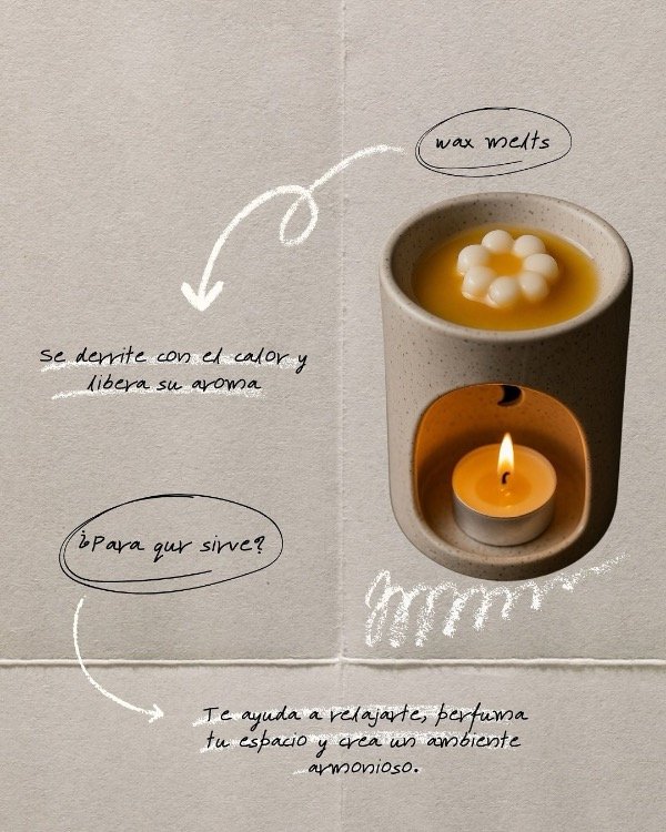 Producto - COMBO Hornito + velas x4 + waxmelts (bombón) x3 en lata