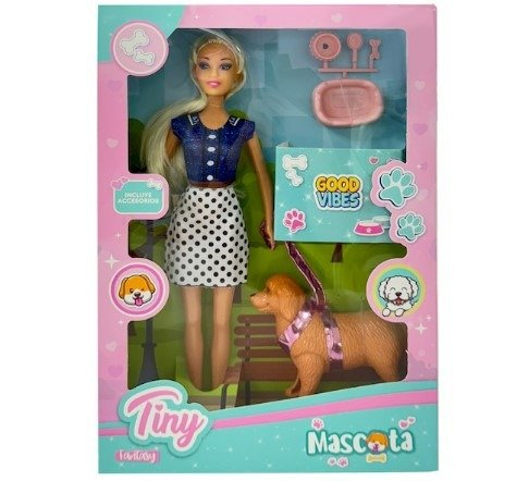 Producto - MUÑECA TINY CON MASCOTA Y ACCESORIOS