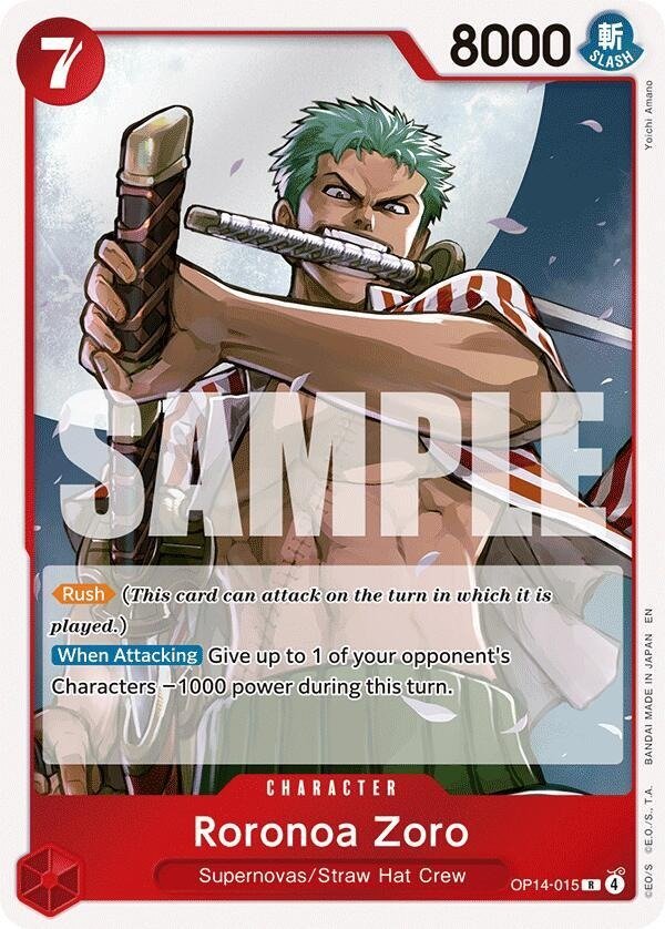 Producto - Roronoa Zoro OP14-015