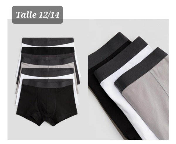 Producto - Pack de 5 boxers HyM talle 12/14