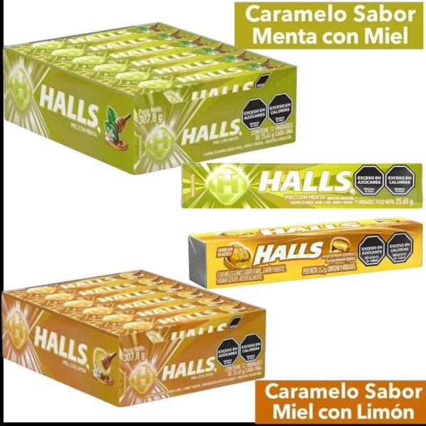 Producto - Pastilla Halls miel x 10 un