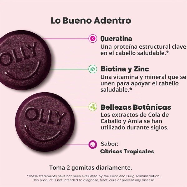 Producto - OLLY Heavenly Hair Gomitas para el cabello (60 gomitas) - 1