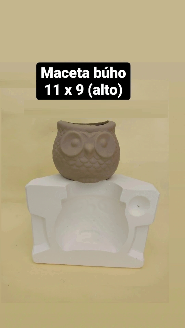 Producto - Molde Maceta BUHO - 1