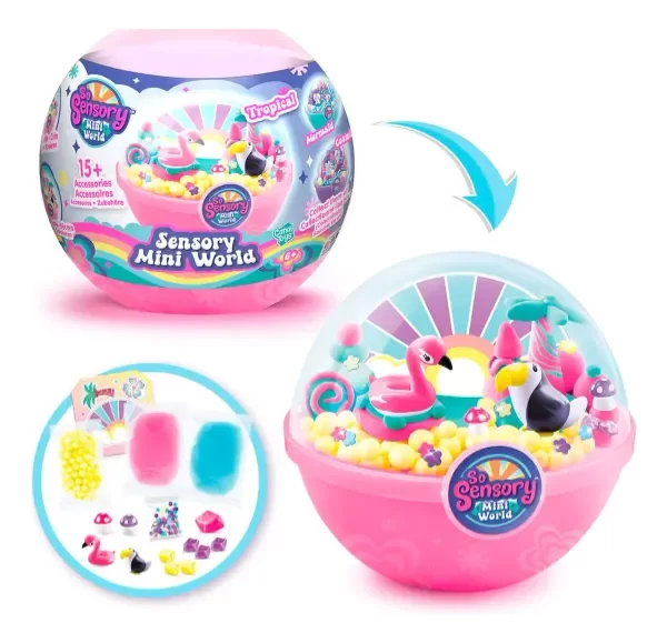 Producto - So Sensory Playset 8cm Mini Word Coleccionables Tropical