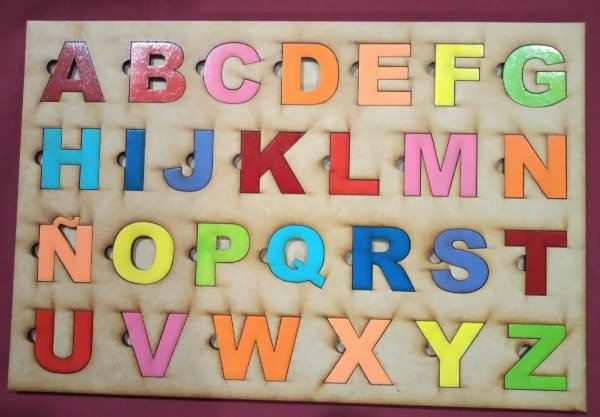 Producto - Encastre plano abecedario