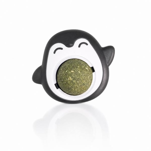 Producto - CatNip Ball PINGUINO (Hierba Gatera) para pegar en pared Nuevo Sol