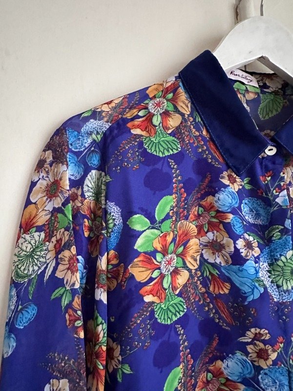 Producto - Camisa Crepe estampada Talle L - 1