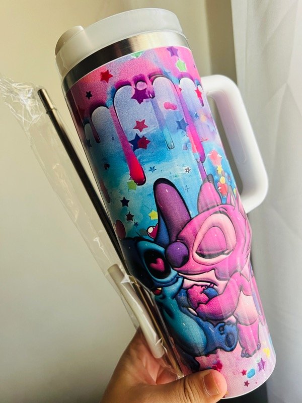 Producto - Quencher Stich con sorbete metálico 1200ml