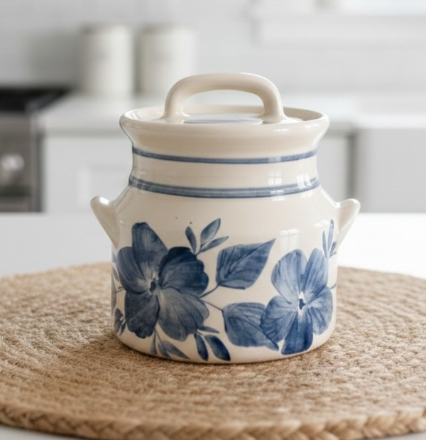 Producto - Frasco flores azules