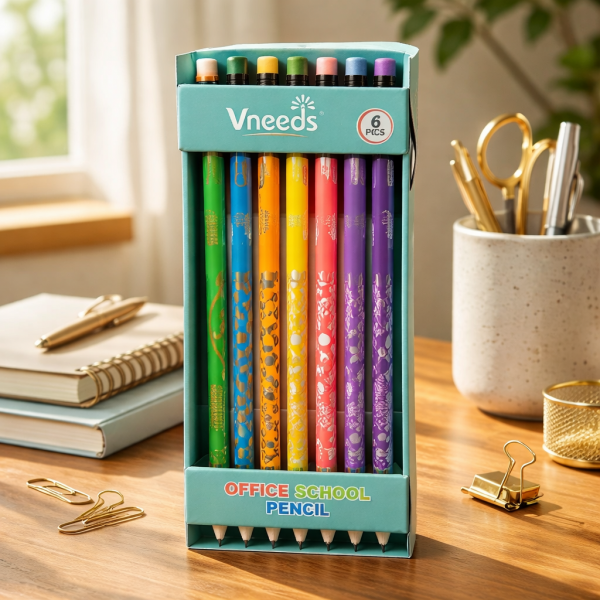 Producto - Lápiz Con Goma VNEEDS HB x6 Unidades 7072