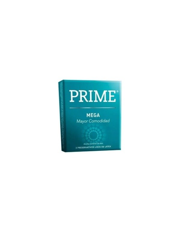 Producto - PRESERVATIVOS LISOS X 3 MEGA MAYOR COMODIDAD PRIME