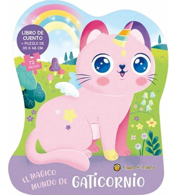 Producto - Libro Puzzlemania el magico mundo de gaticornio