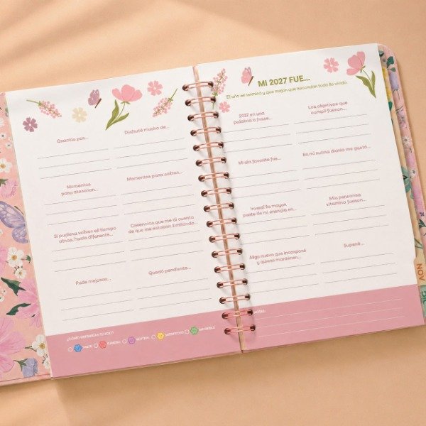 Producto - Agenda PREMIUM A5 - DIARIA FLORES - 11