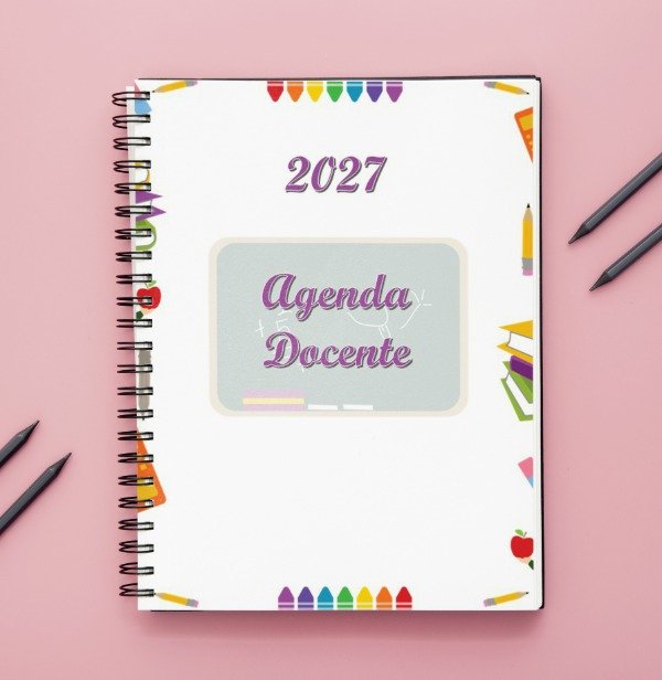 Producto - Agenda Docente 2027 Imprimible Editable Imprimir #3 Powerpoint y Pdf