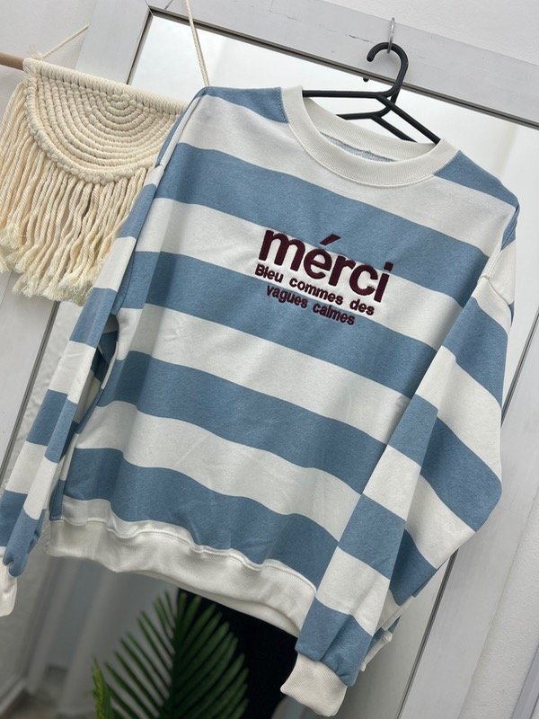 Producto - Buzo Rustico Merci Celeste