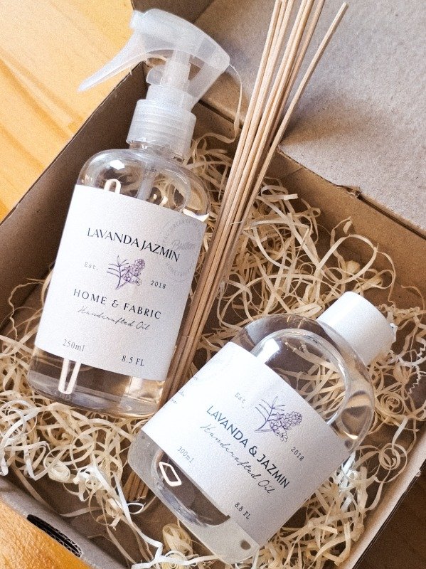 Producto - Box Aromático: Difusor de varillas + Home Spray + Tarjeta Dedicatoria - 0