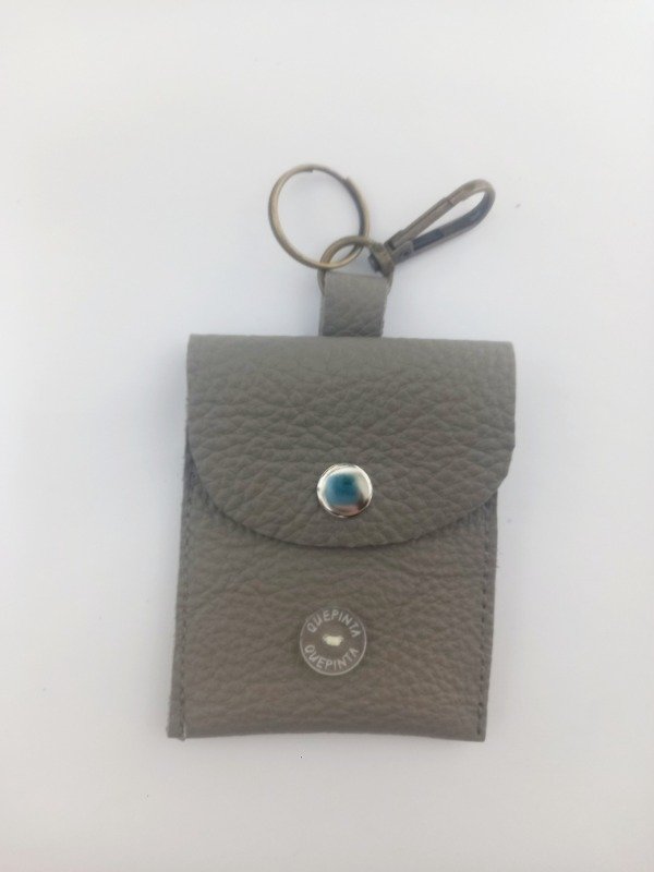 Producto - Monedero tarjetero llavero Gris