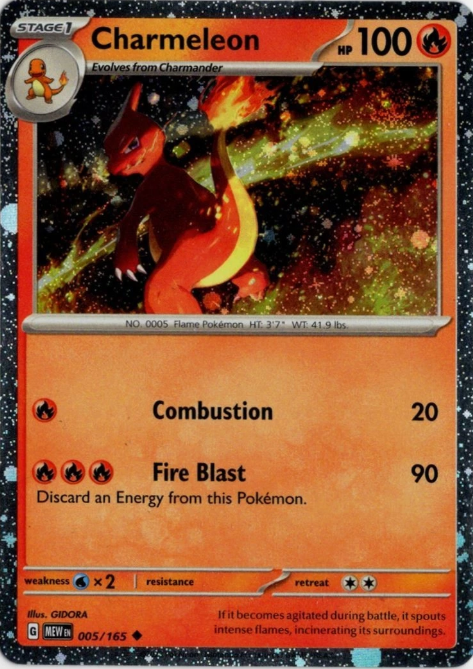 Producto - Charmeleon - 005/165 - Scarlet and Violet 151 Holo Cosmos Promo